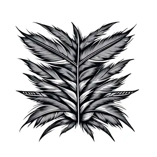 Aztec Feather Pattern
