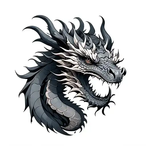 Fine Line Dragon