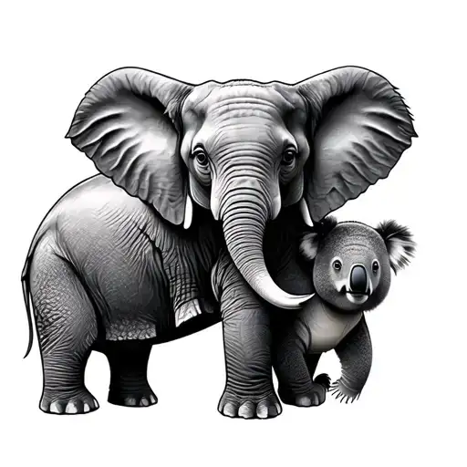 Elephant And Koala