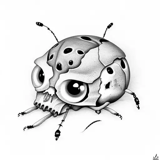 Ladybug Skull Morph With More Ladybug