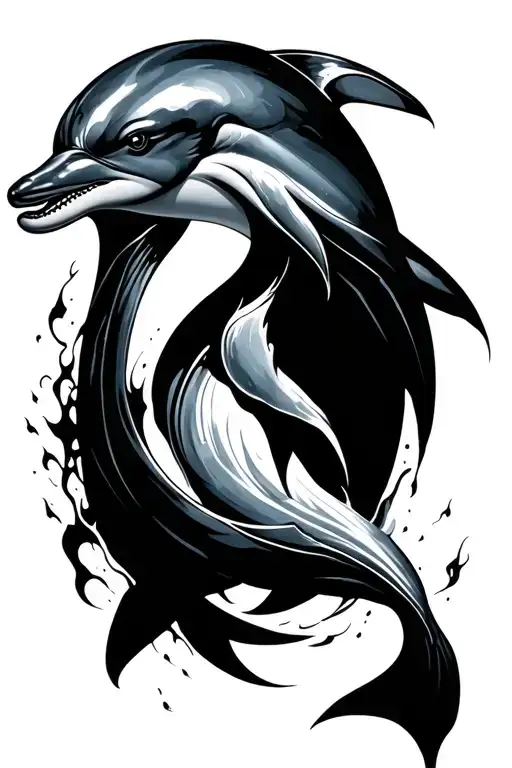 Dolphin Ashes Rebirth Minimalist