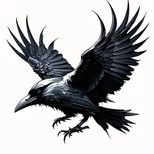 Raven Brushstroke