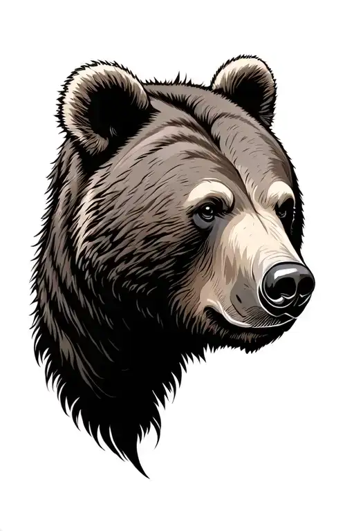 Grizzly Bear Head