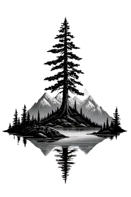 Woods And Mountains Panorama