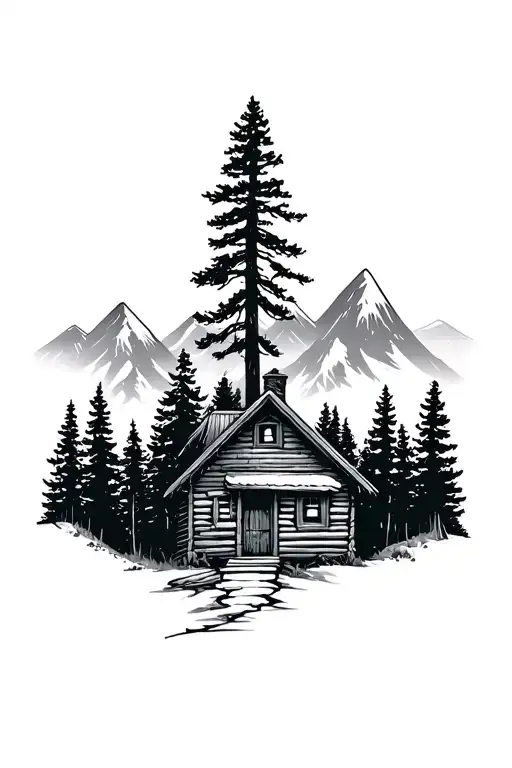 Woods And Mountains Cabin Nestled