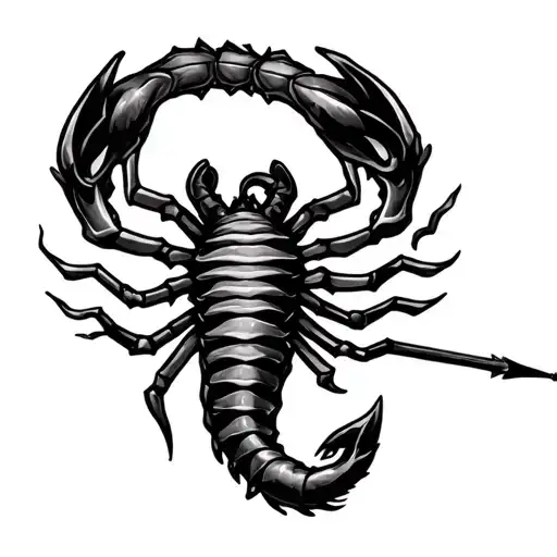 A Wand Casting A Scorpio Sign