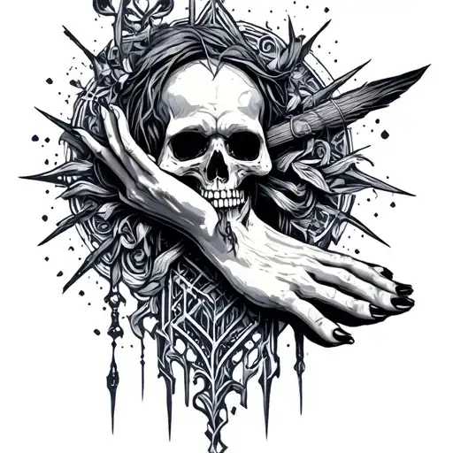 Gothic Cybersigilism On Top Of The Foot