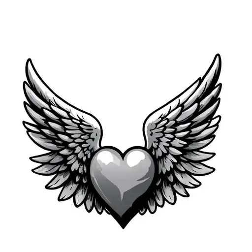 Heart With Angel Wing