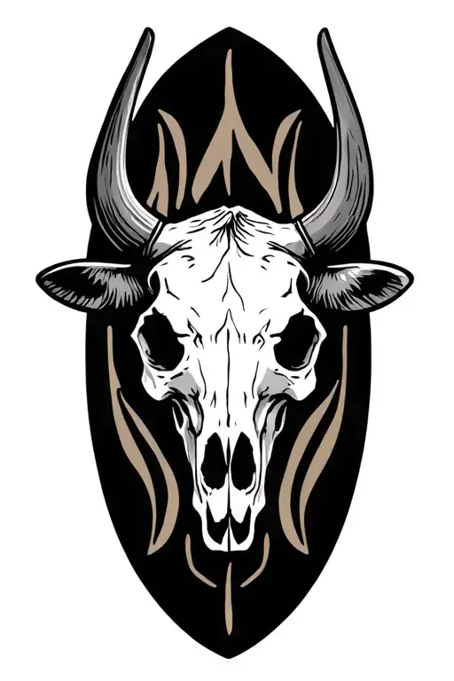 Cow Skull Tooled Western