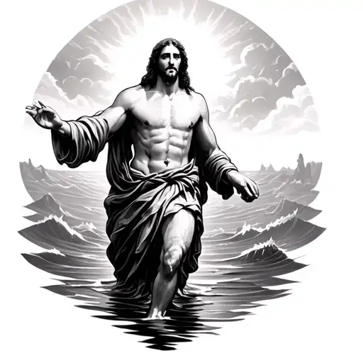 Jesus Christ Walking On Water