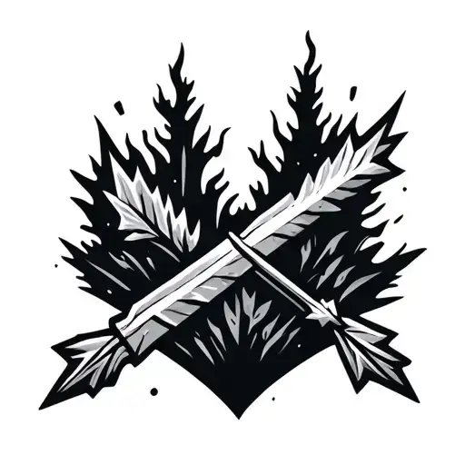 Arrow On Wrist That Looks Like A Trail Blaze