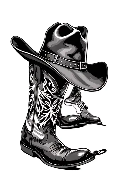 Boots And Cowboy Hat Love
