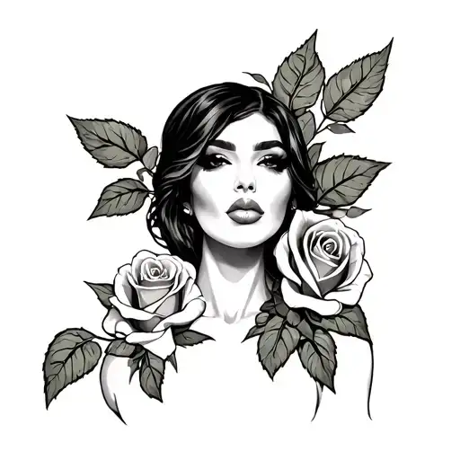 Black Women Full Body Money Roses