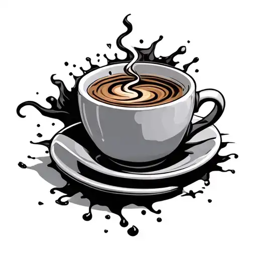 Coffee Cup Overflowing