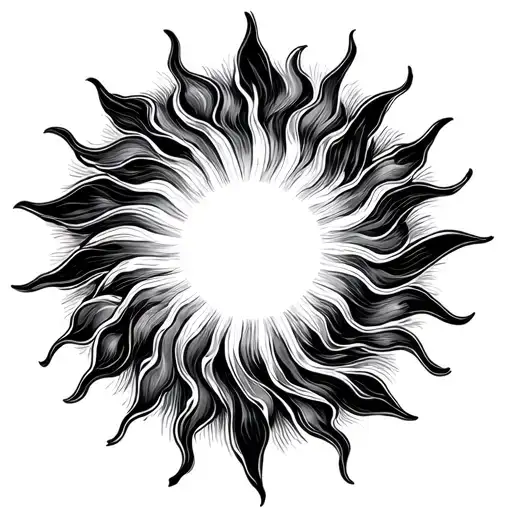 Sun With Waves Forming