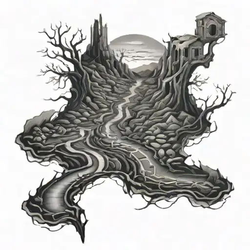 The Broken Road Leading Towards