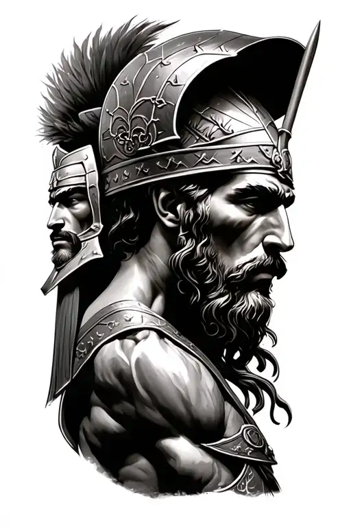 Achilles And Leonidas Mixed