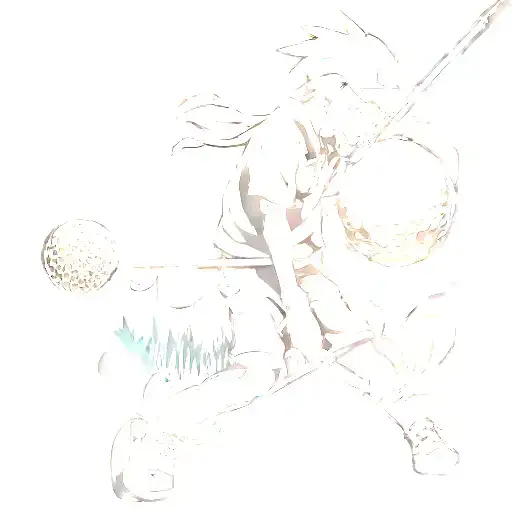 An Anime Character Playing Golf With A Vtuber