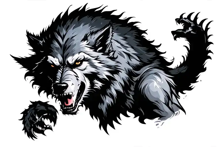Werewolf Black And Grey