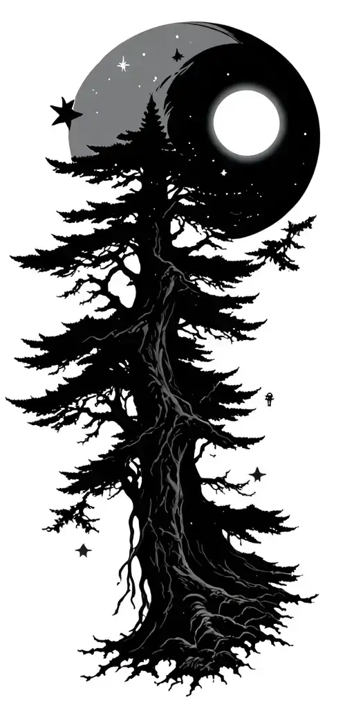 Trees And Space Themed