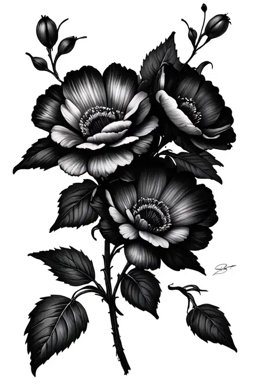 Birth Flowers Wrapped