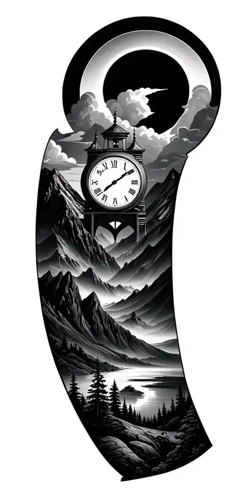 Clock Mountain Landscape