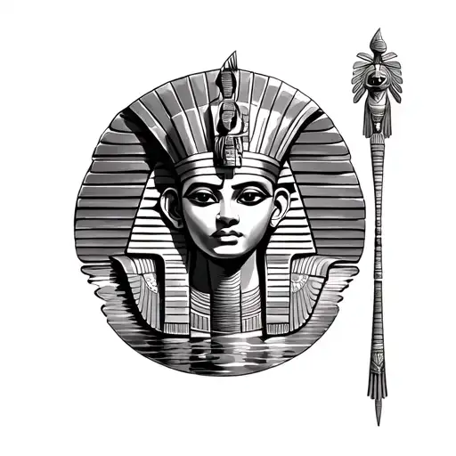 Egyptian Spinx With The Nile River