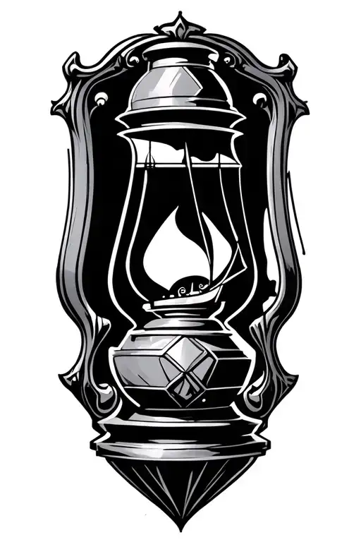 Pirite Ship Magic Lamp Diamond