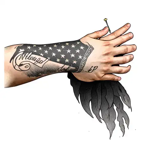 Patriotic Arm Sleeve With Names For Kids