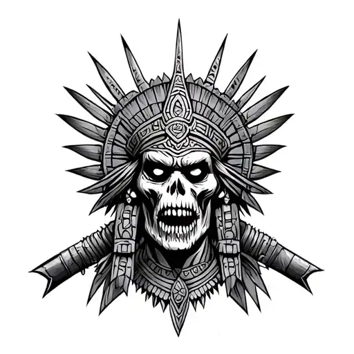 Aztec Zombie Warrior