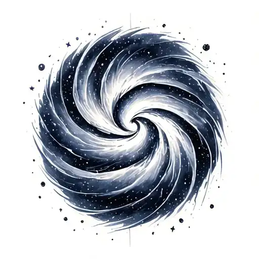 A Galaxy Spiral Intertwined