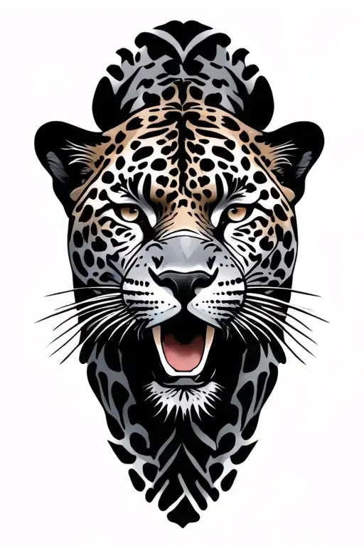 Jaguar Guyana Map Outline