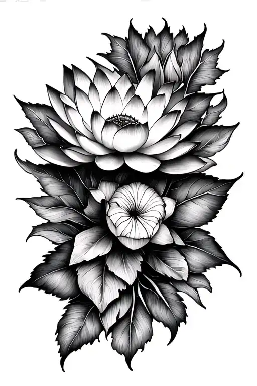 Lace And Lotus Flower