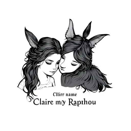 First Name Of My Children Claire And Raphou