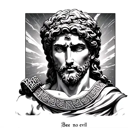 Greek God Hermes See No Evil See