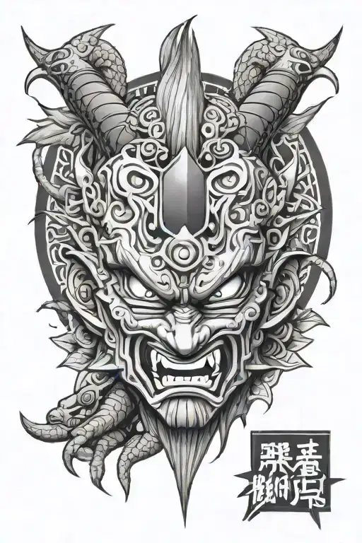 Dragon Ball And Samurai Mask