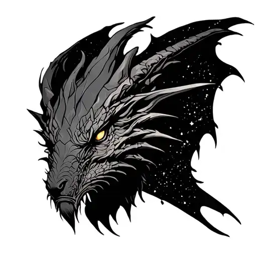 Dacian Draco Constellation In The Background