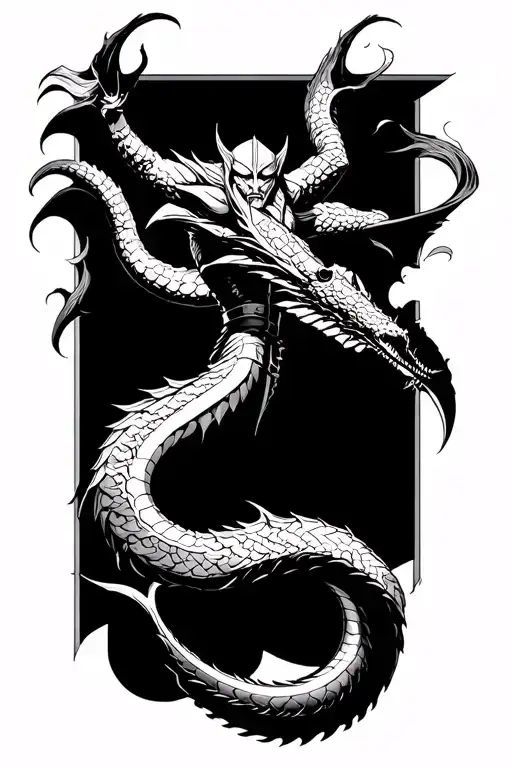 Thor Battling Jormungandr