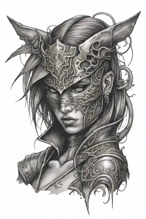 Female Warrior Eyeless