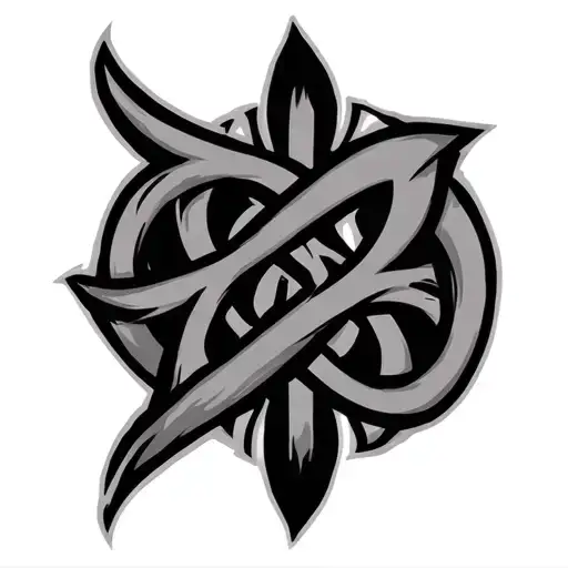 Jiu Jitsu Symbol Intertwined