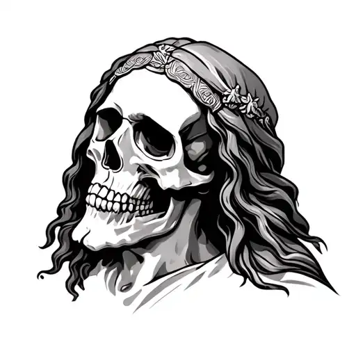 Skull And Jesus Christ
