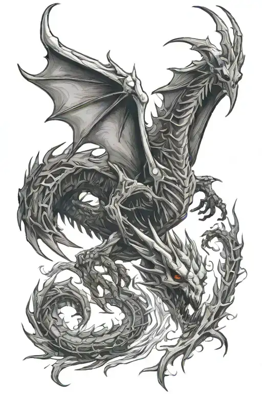 Dragon Skeleton Black Eyes Skyrim Lightning Striking