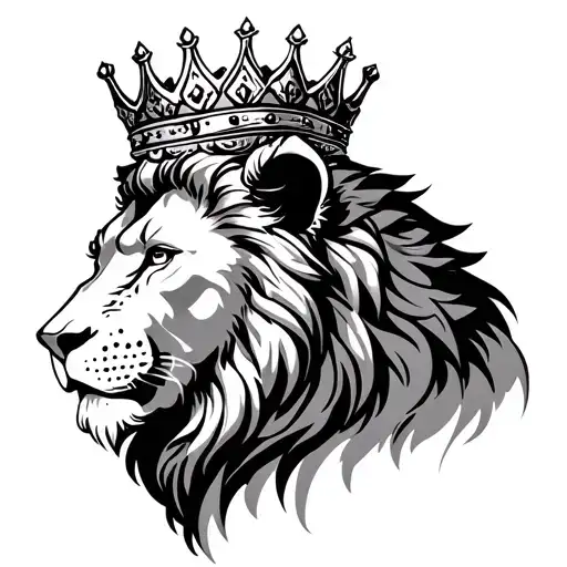 Lion Wearing Crown