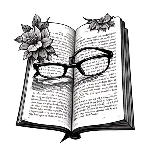 Open Book With Glasses