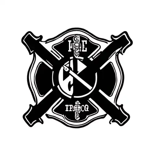 Christian Emt Firefighter Police Marine Tattoo Design