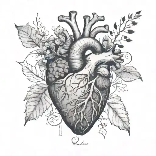 Anatomical Heart Comprised Of Elements Of Nature