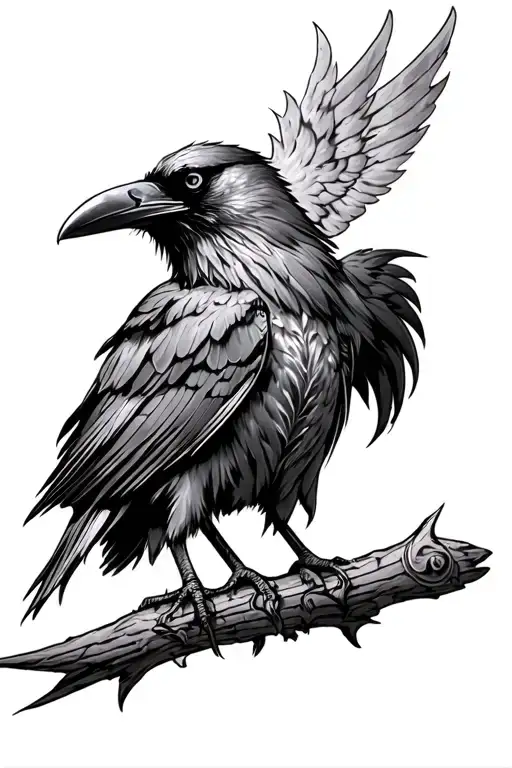 Realism Raven Viking