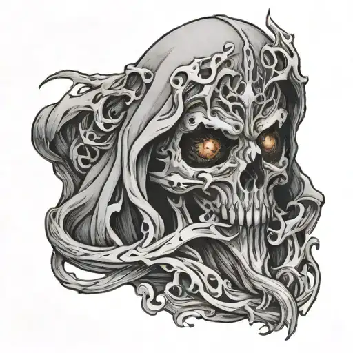 Create A Tattoo Of A Ring Wraith Inspired By The Fraternity Colors