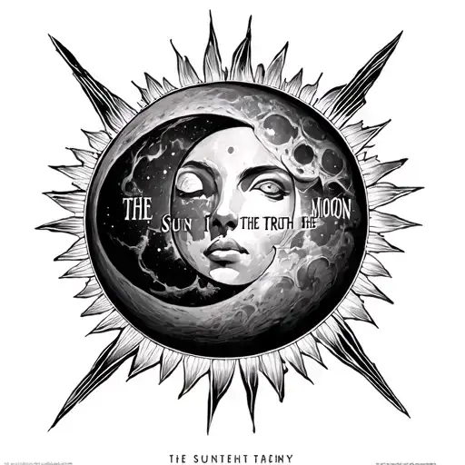 Triskel With Text The Sun The Moon The Truth