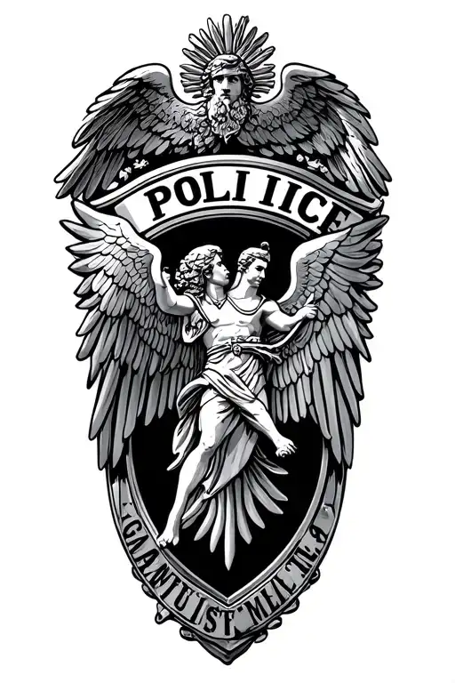 Saint Michael Police Badge Incorporated